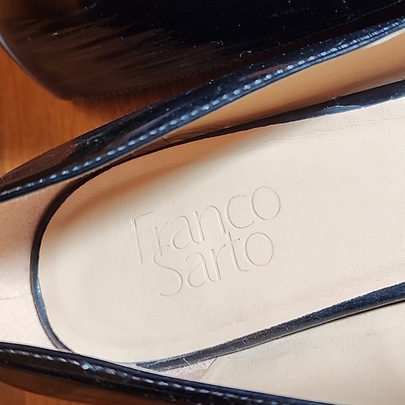 Franco Sarto L- Saletha black patent pointy toe dress shoes - Picture 7 of 8